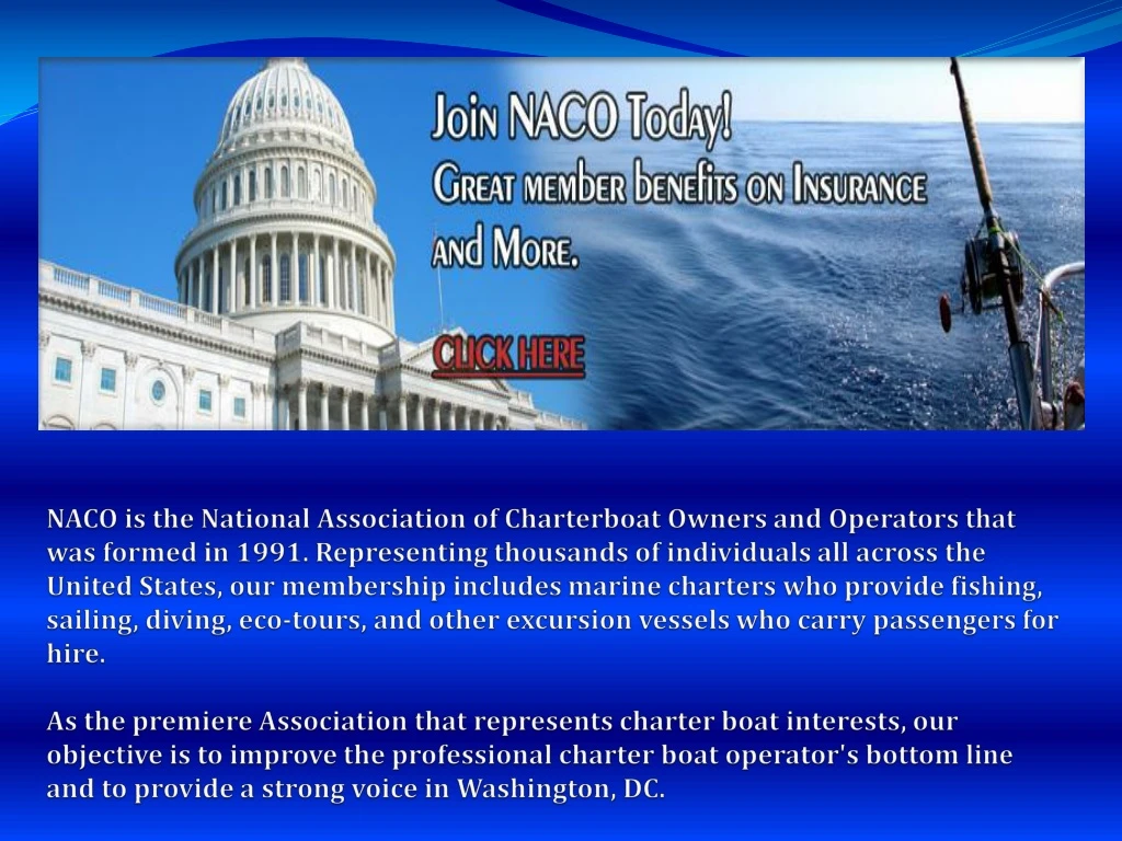 naco is the national association of charterboat