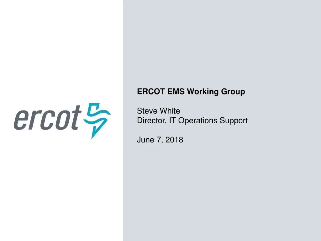 ercot ems working group steve white director