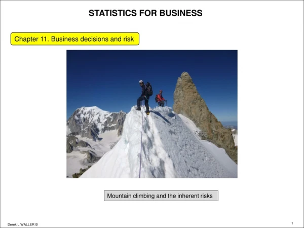 STATISTICS FOR BUSINESS