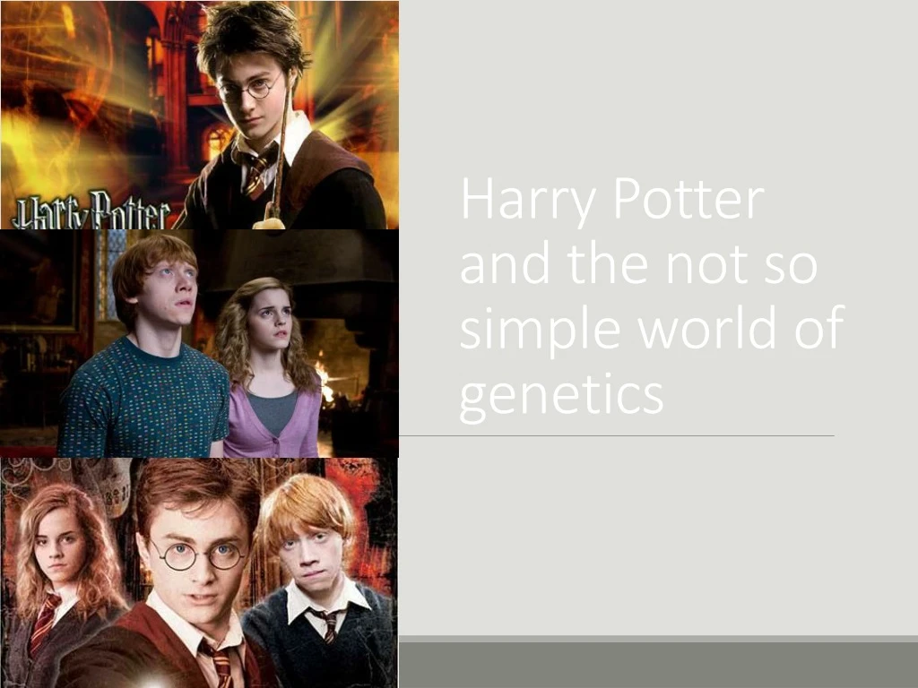 harry potter and the not so simple world of genetics