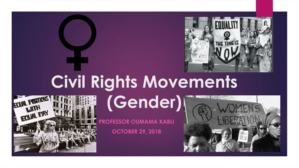 civil rights movements gender