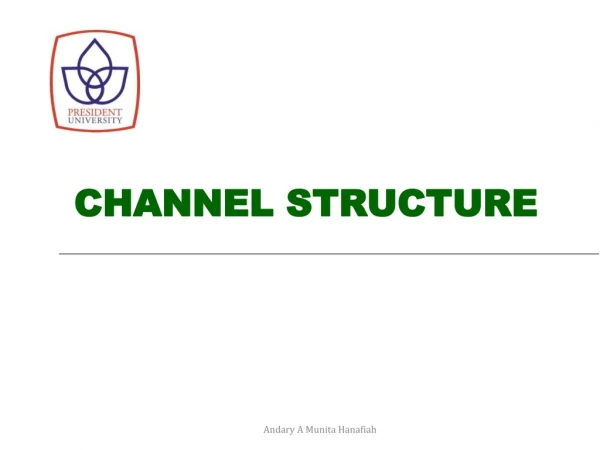 CHANNEL STRUCTURE