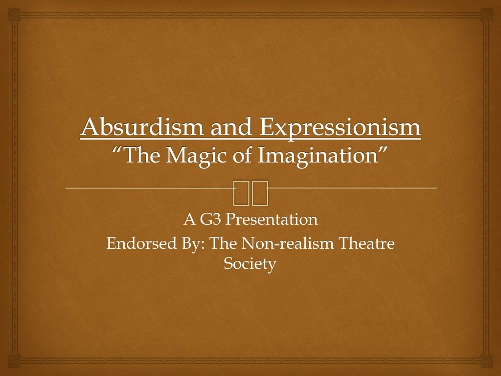 absurdism and expressionism the magic of imagination