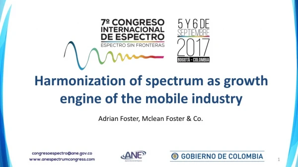 Harmonization of spectrum as growth engine of the mobile industry