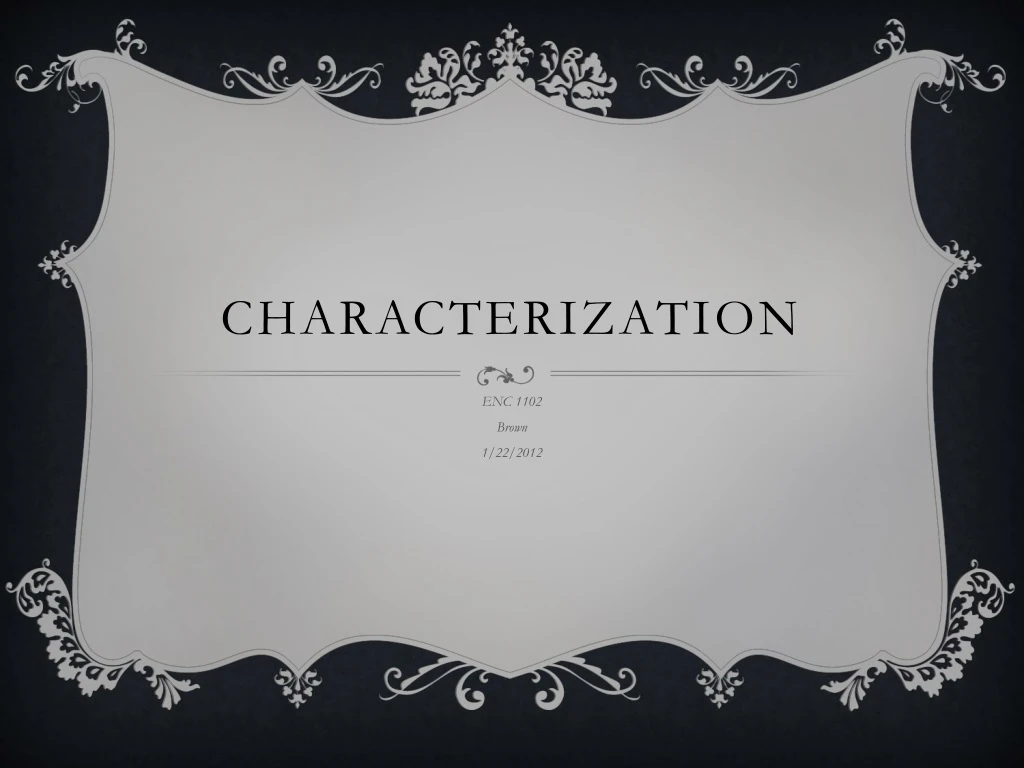 characterization