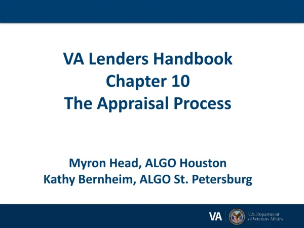 Chapter 10 The Appraisal Process