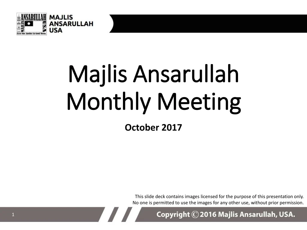 majlis ansarullah monthly meeting