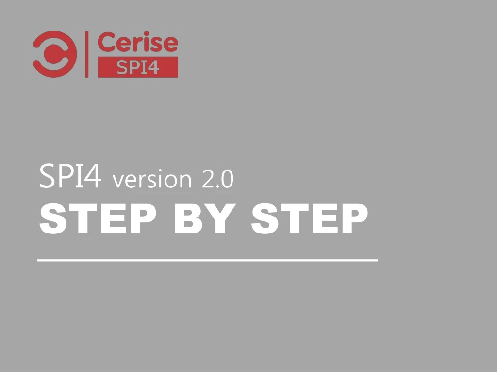 spi4 version 2 0 step by step