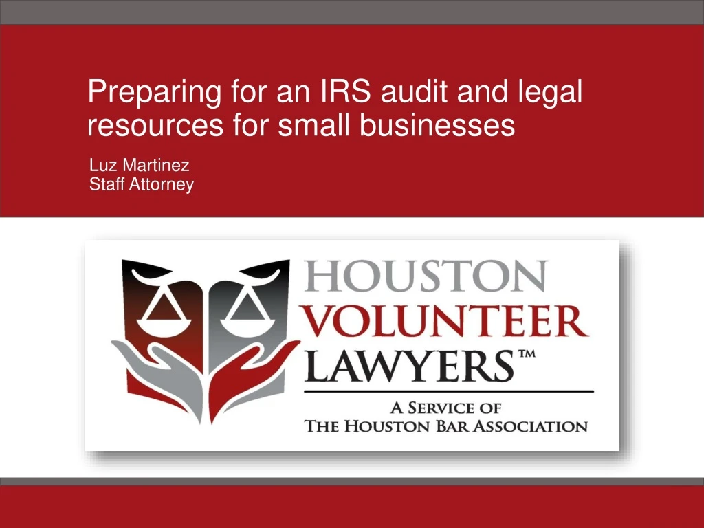 preparing for an irs audit and legal resources for small businesses