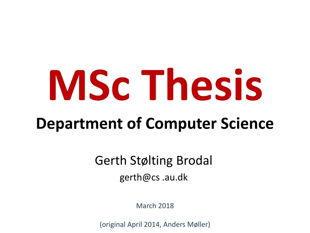 msc thesis topics in computer science