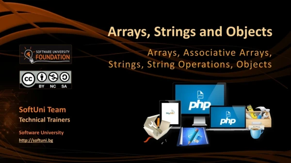 Arrays, Strings and Objects