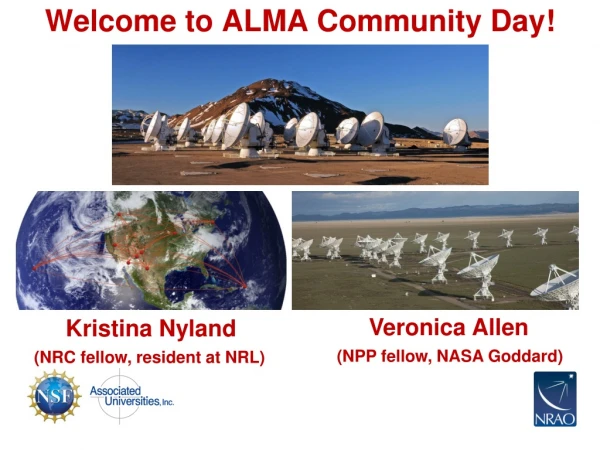 Welcome to ALMA Community Day!
