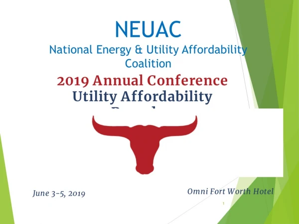 2019 Annual Conference Utility Affordability Roundup