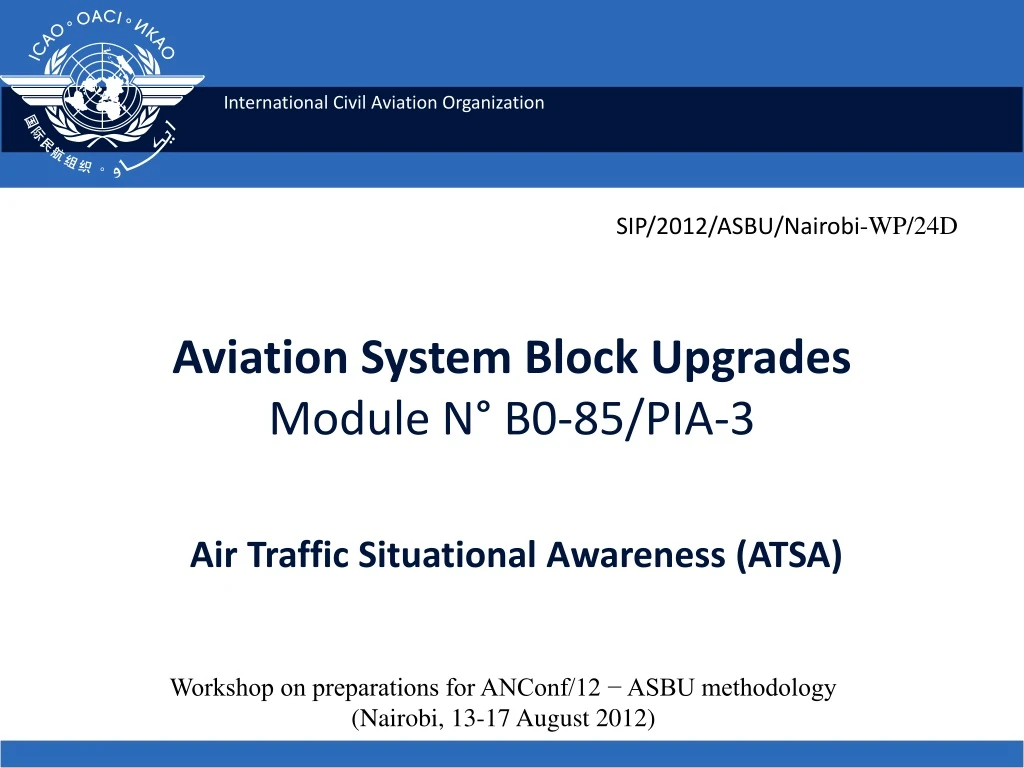 aviation system block upgrades module n b0 85 pia 3 air traffic situational awareness atsa