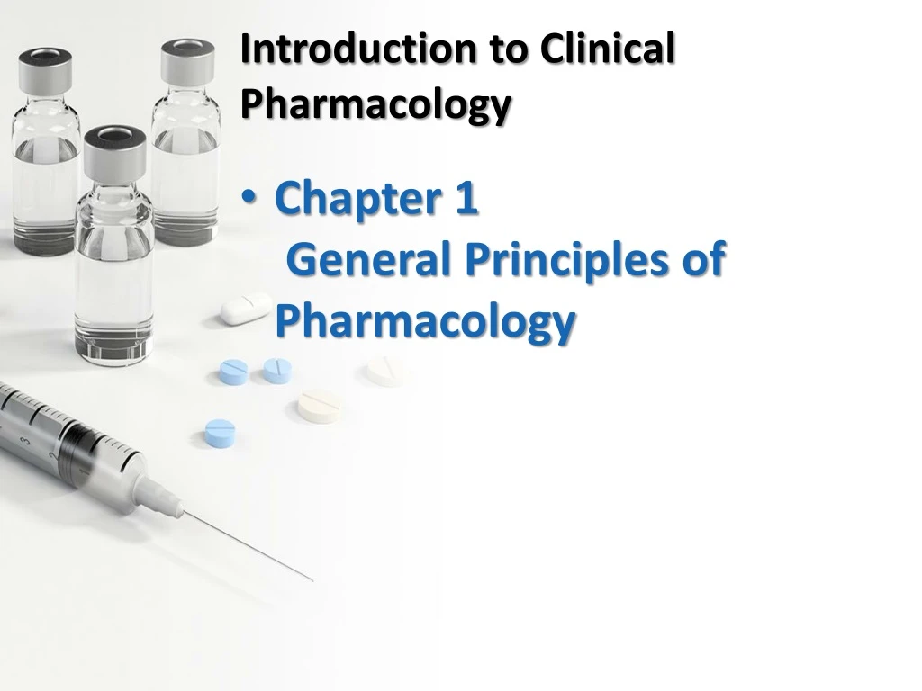 introduction to clinical pharmacology