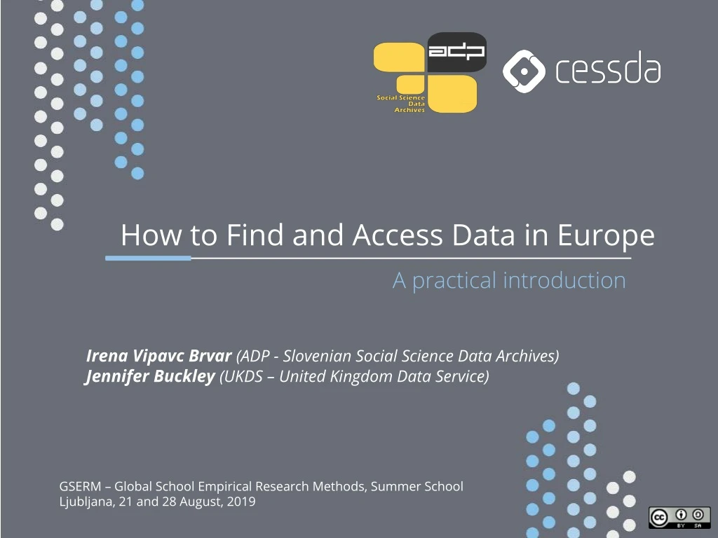 how to find and access data in europe