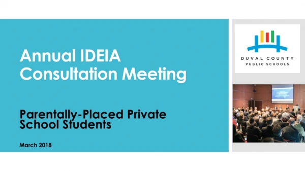 Annual IDEIA Consultation Meeting