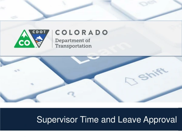 Supervisor Time and Leave Approval