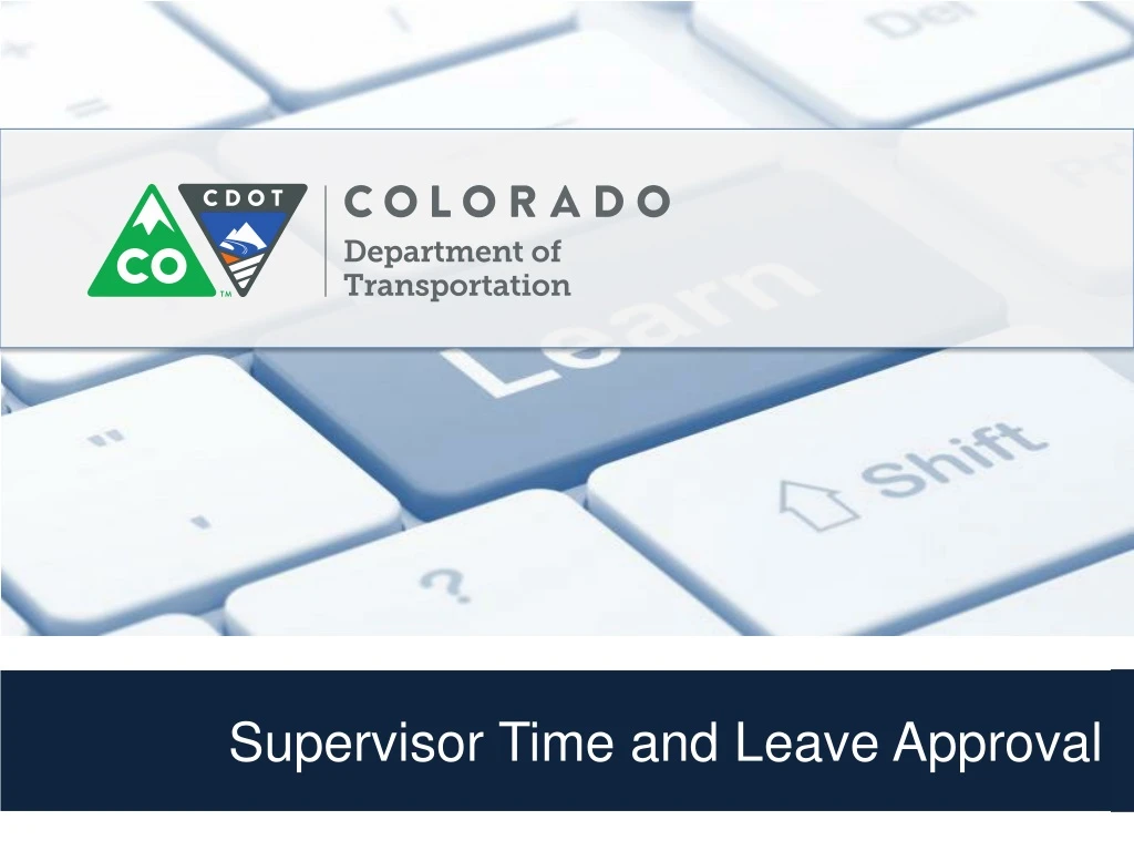 supervisor time and leave approval