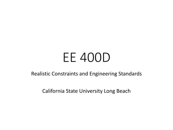 EE 400D