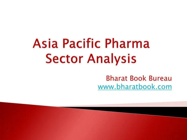 Asia Pacific Pharma Sector Analysis