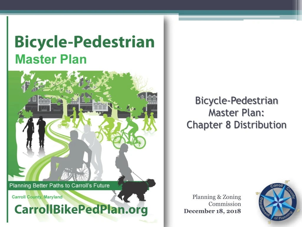 bicycle pedestrian master plan chapter 8 distribution
