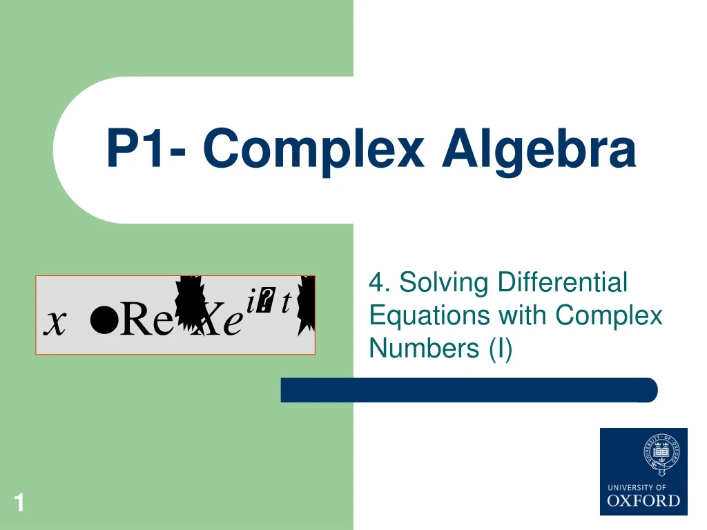 p1 complex algebra