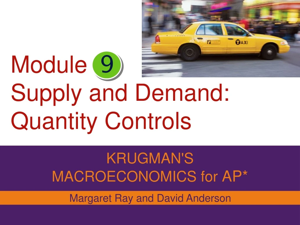 module supply and demand quantity controls