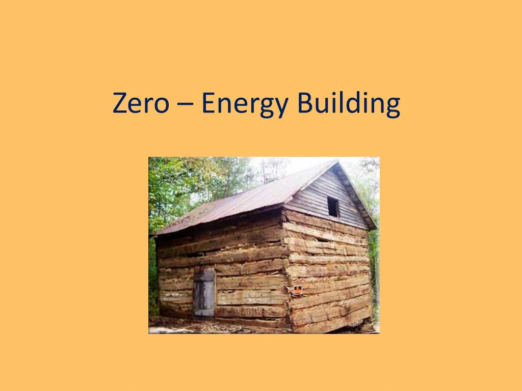 zero energy building