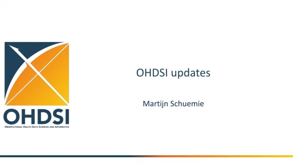 OHDSI updates