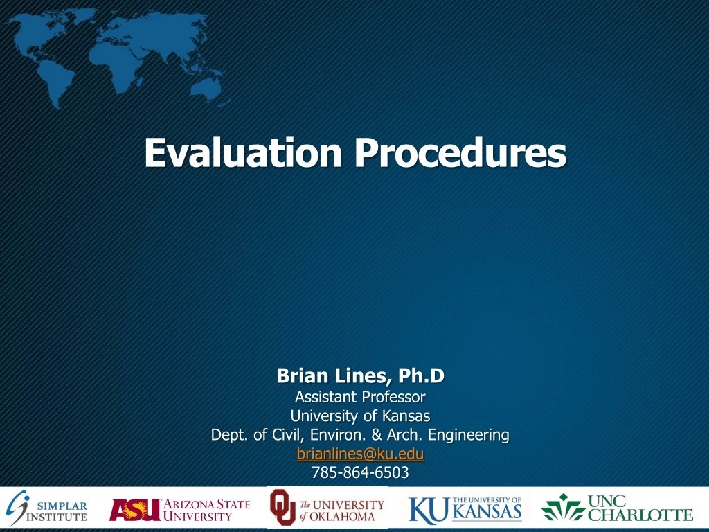 evaluation procedures