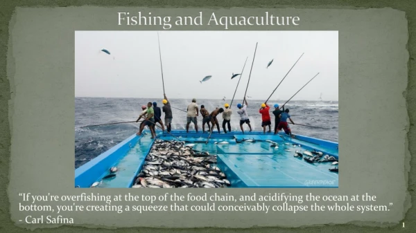 Fishing and Aquaculture