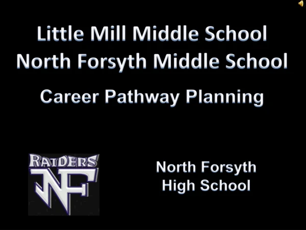 Little Mill Middle School North Forsyth Middle School Career Pathway Planning
