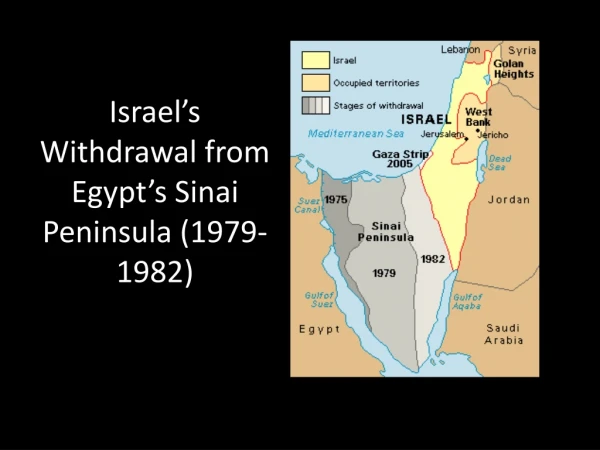 Israel’s Withdrawal from Egypt’s Sinai Peninsula (1979-1982)