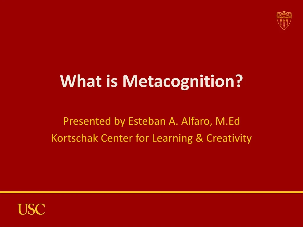 what is metacognition