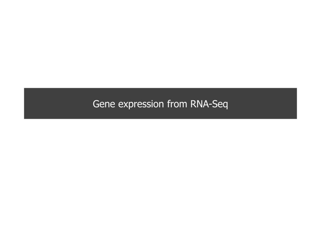 gene expression from rna seq