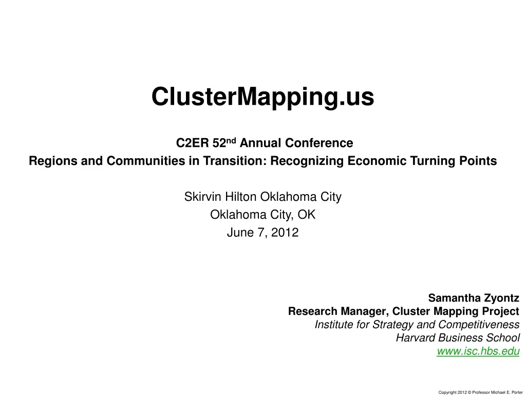 clustermapping us