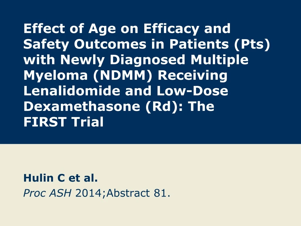 hulin c et al proc ash 2014 abstract 81