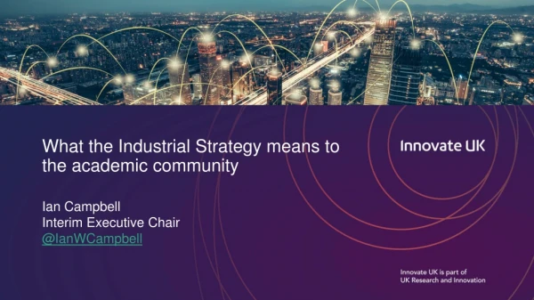 What the Industrial Strategy means to the academic community