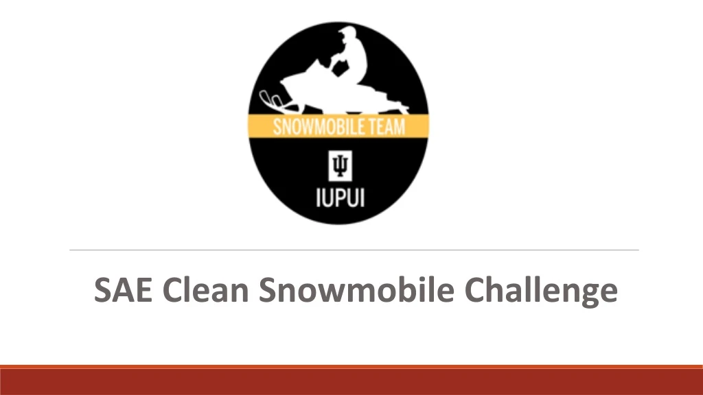 sae clean snowmobile challenge