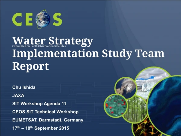 Water Strategy Implementation Study Team Report
