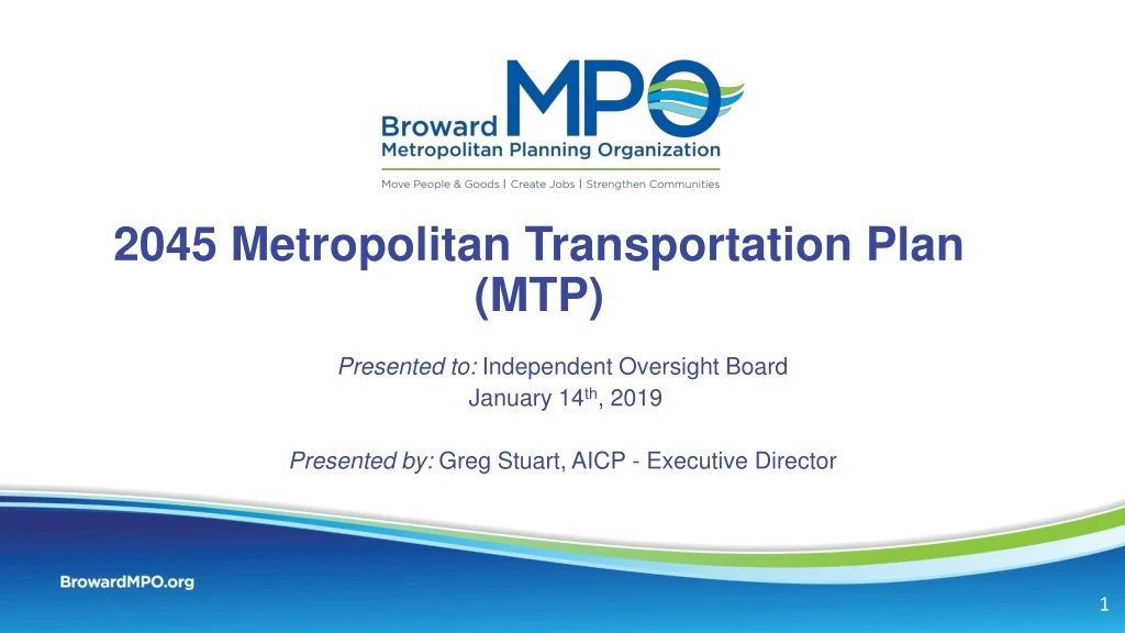 2045 metropolitan transportation plan mtp
