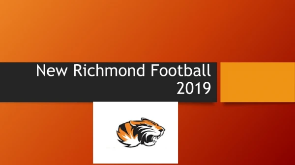 New Richmond Football 2019