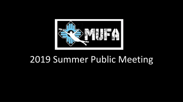 2019 Summer Public Meeting