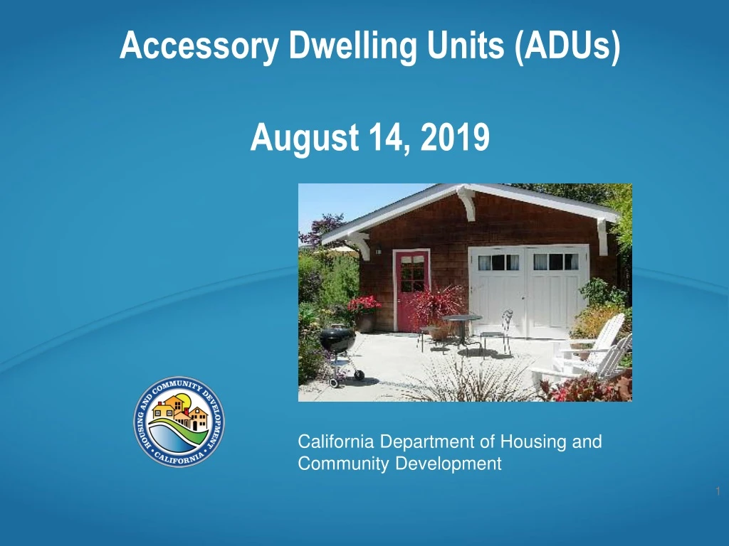 accessory dwelling units adus august 14 2019