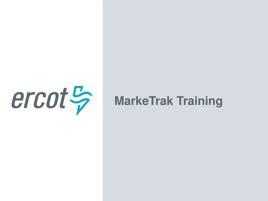 marketrak training