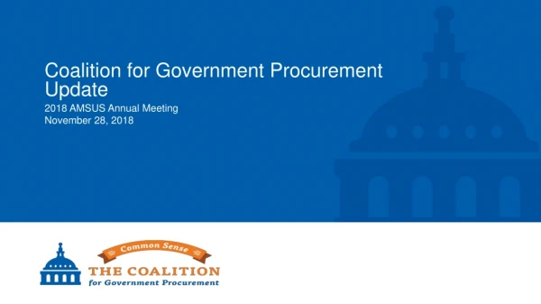 Coalition for Government Procurement Update