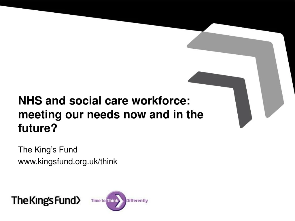nhs and social care workforce meeting our needs