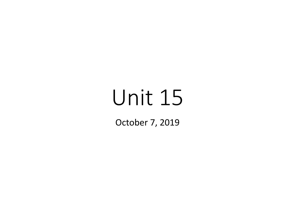 unit 15