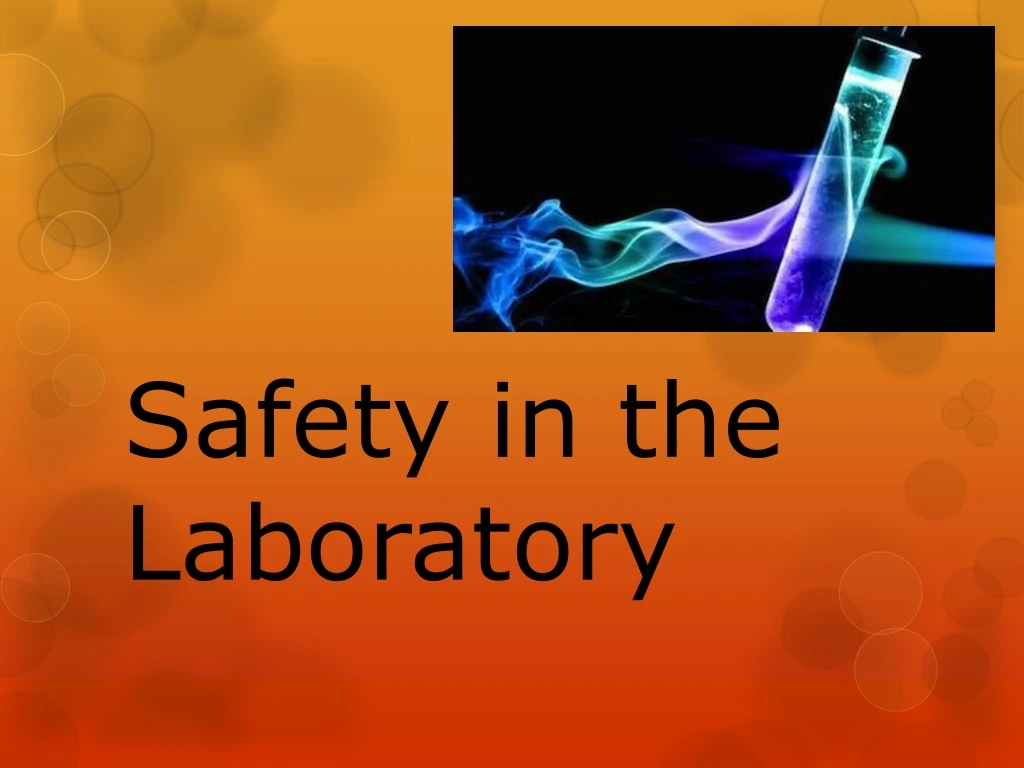 safety in the laboratory